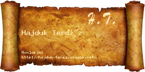 Hajduk Teréz névjegykártya